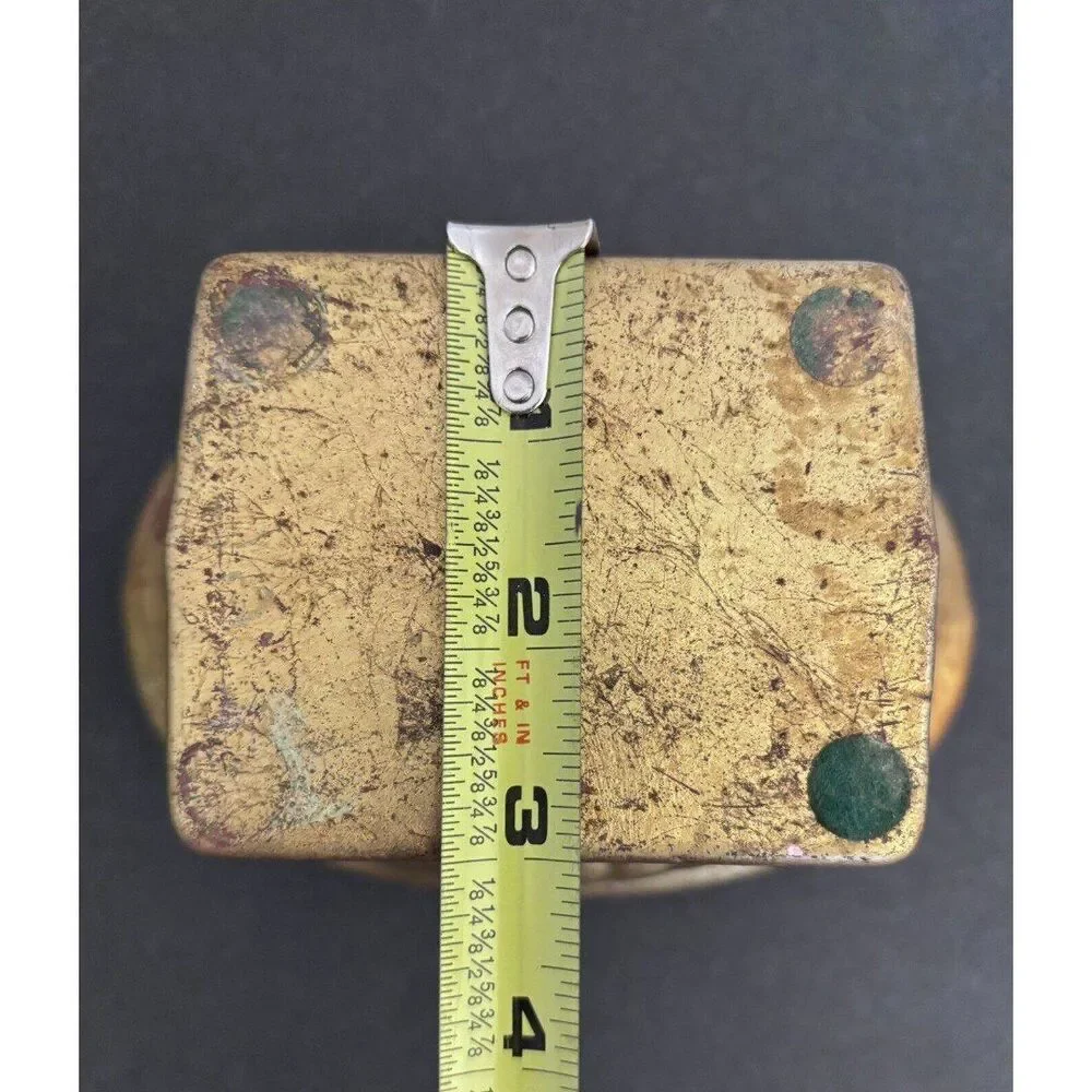 Vintage Small Gold Oval Planter